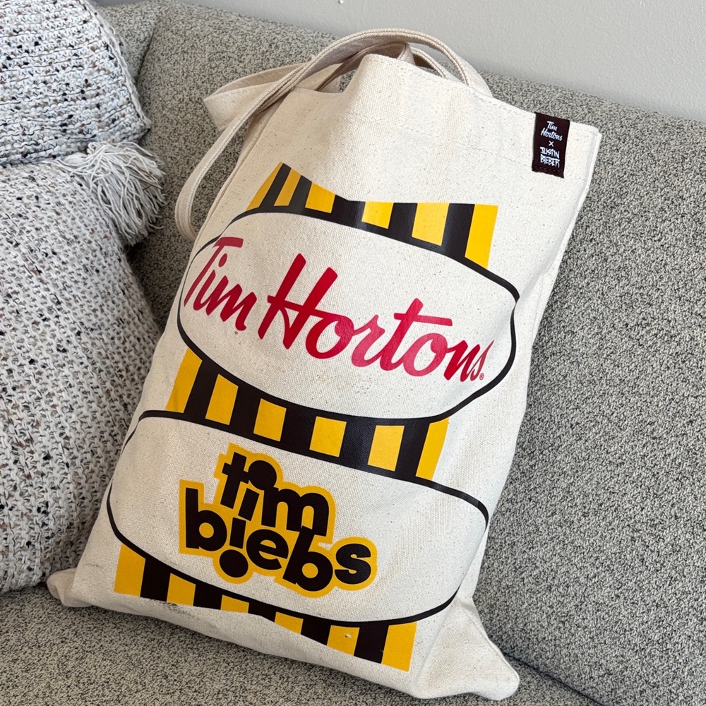 Tim Hortons x Timbiebs Tote Bag